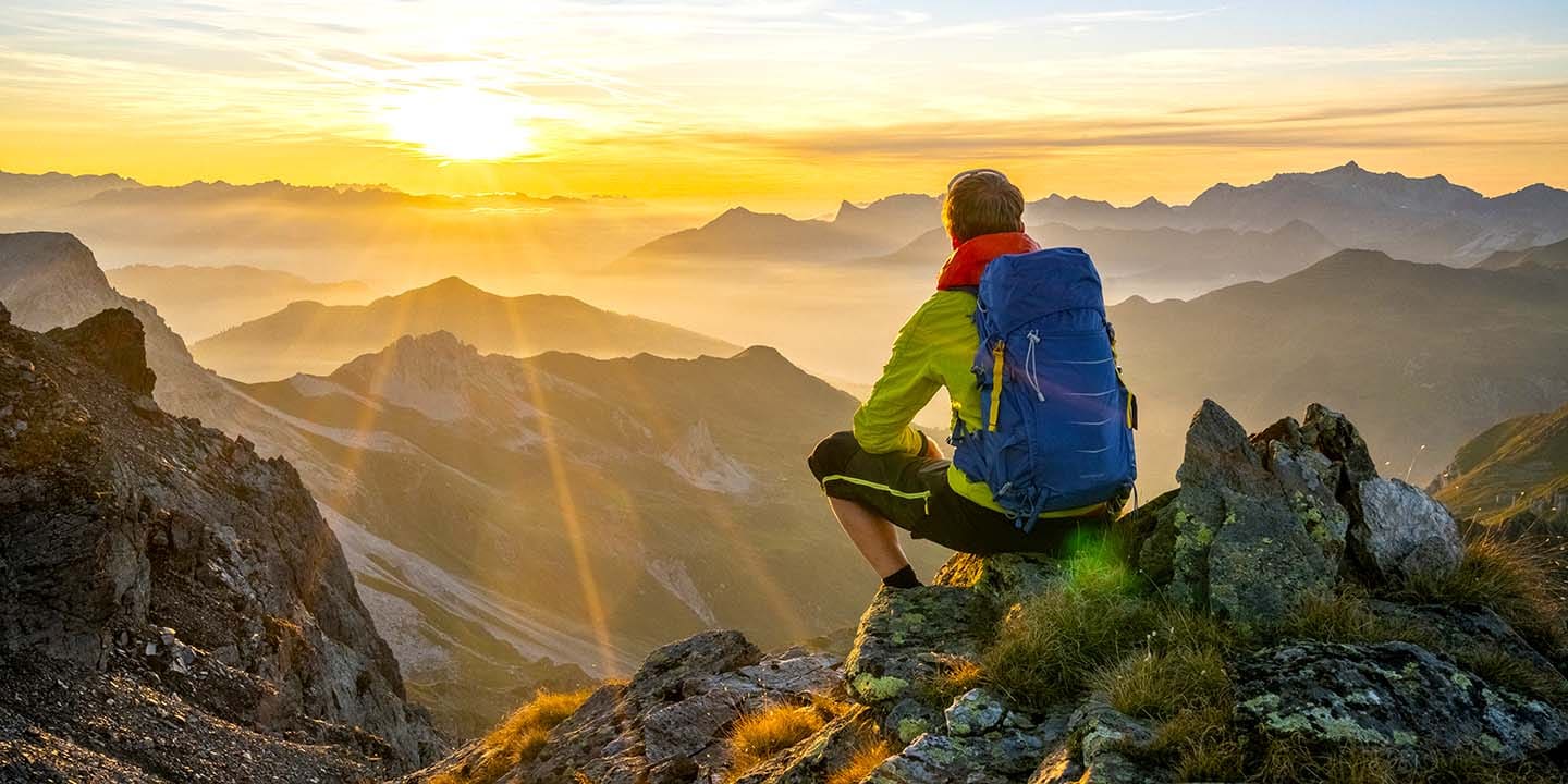 Wochenendtrip in den Bergen, Ausblick auf Tiroler Bergpanorama